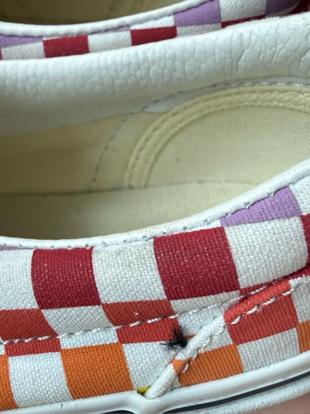 Vans Rainbow Checkerboard Slip-On Sneakers Sz 3